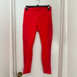 Fabletics Mila Pocket Legging in Medium Coral